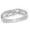 Thumbnail Image 0 of Diamond Accent Split Shank Band in Sterling Silver