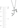 Thumbnail Image 1 of 1/20 CT. T.W. Diamond Sandal High Heel Pendant in Sterling Silver