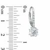 Thumbnail Image 4 of Cushion-Cut Lab-Created White Sapphire Pendant, Ring and Earrings Set in Sterling Silver - Size 7