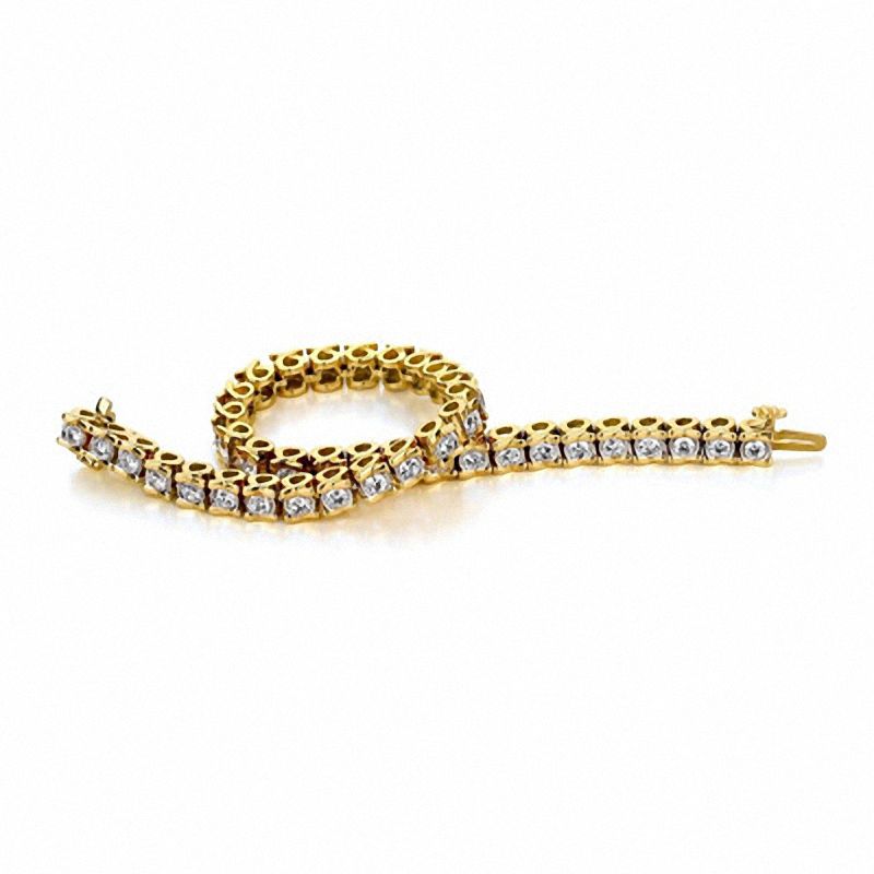 1 CT. T.W. Diamond Tennis Bracelet in 14K Gold (I/I2)