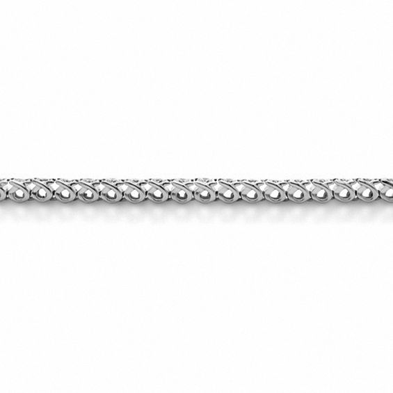 1 CT. T.w. Diamond Cluster Tennis Bracelet in Sterling Silver (H-I/I2-I3)