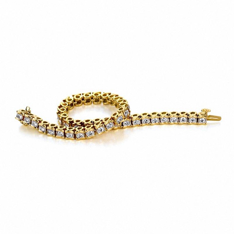 3 Ct T W Diamond Tennis Bracelet In 14k Gold I I2 View All T W Diamond Tennis Bracelet In 14k Gold I I2