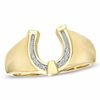 Thumbnail Image 1 of Diamond Accent Horseshoe Ring in 10K Gold