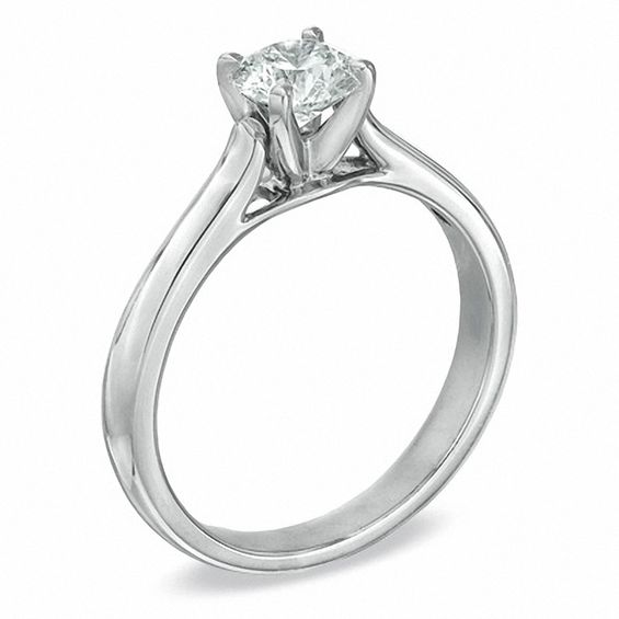 Celebration Fire® 3/4 CT. Diamond Solitaire Engagement Ring in 14K White Gold (H-I/Si1-Si2)