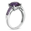 Thumbnail Image 2 of Cushion-Cut Amethyst Ring in Sterling Silver