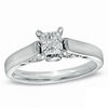 Thumbnail Image 1 of 1 CT. T.W. Certified Canadian Princess-Cut Diamond Engagement Ring in 14K White Gold (I/I1)