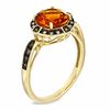 Thumbnail Image 1 of 8.0mm Madeira Citrine, Smoky Quartz, and Diamond Accent Ring in 10K Gold