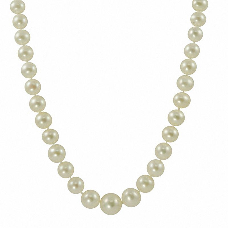 Cultured Freshwater Pearl Strand with 14K Gold Filigree Clasp