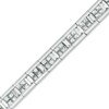 Thumbnail Image 1 of 4-3/8 CT. T.W. Princess-Cut Diamond Tennis Bracelet in 14K White Gold