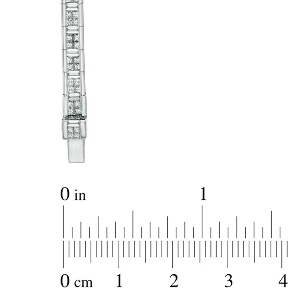 4-3/8 CT. T.w. Princess-Cut Diamond Tennis Bracelet in 14K White Gold