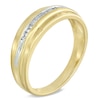 Thumbnail Image 1 of Men's 1/6 CT. T.W. Baguette Diamond Wedding Band in 10K Gold