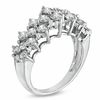 Thumbnail Image 2 of 2 CT. T.W. Diamond Cluster Pyramid Band in 10K White Gold