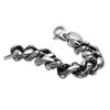 Thumbnail Image 1 of Men's Skull Link Bracelet in Stainless Steel - 8.5"