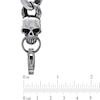 Thumbnail Image 2 of Men's Skull Link Bracelet in Stainless Steel - 8.5"