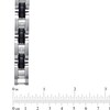 Thumbnail Image 3 of 1/10 CT. T.W. Diamond Bracelet in Black IP Stainless Steel - 8.25"