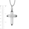 Thumbnail Image 1 of Men's Cross Pendant in Stainless Steel - 22"