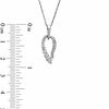 Thumbnail Image 2 of 1/3 CT. T.W. Diamond Leaf Pendant in 14K White Gold