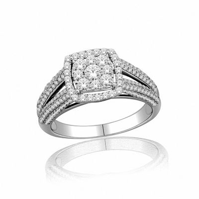 zales diamond cluster rings