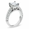 Thumbnail Image 2 of 2-1/2 CT. T.W. Certified Framed Princess-Cut Diamond Engagement Ring in 14K White Gold