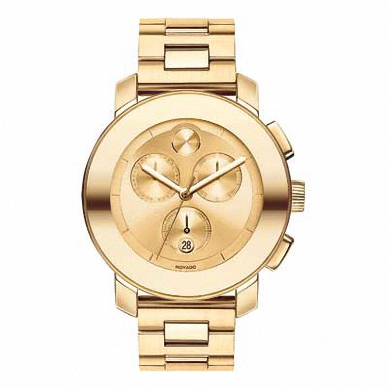 Main Image 1 of Ladies' Movado Bold® Gold-Tone Stainless Steel Chronograph Watch (3600076)