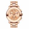 Thumbnail Image 0 of Ladies' Movado Bold® Rose-Tone Stainless Steel Chronograph Watch (3600077)