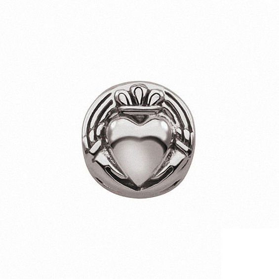 Persona® Sterling Silver Oxidized Claddagh Charm