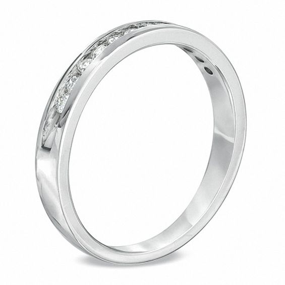 1/2 CT. T.w. Certified Diamond Anniversary Band in 14K White Gold (I/Si2)