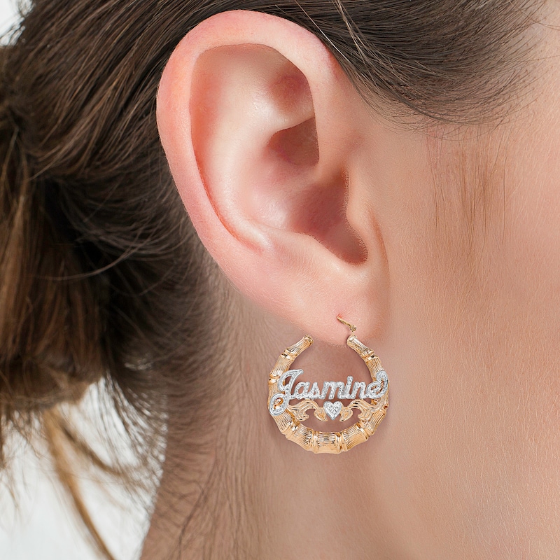 Earrings Women Hoops Bamboo, Women Gold Earrings Women