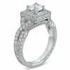 Thumbnail Image 1 of 1-1/2 CT. T.W. Certified Diamond Engagement Twist Ring in 14K White Gold (I/I1)