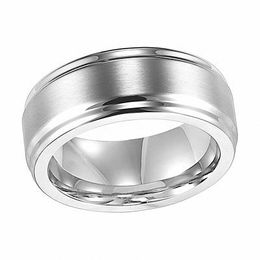 Triton 9.0mm Comfort Fit Polished Stainless Steel Wedding Band