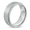 Thumbnail Image 2 of 8.0mm Comfort Fit Satin Finish Cobalt Wedding Band - Size 10