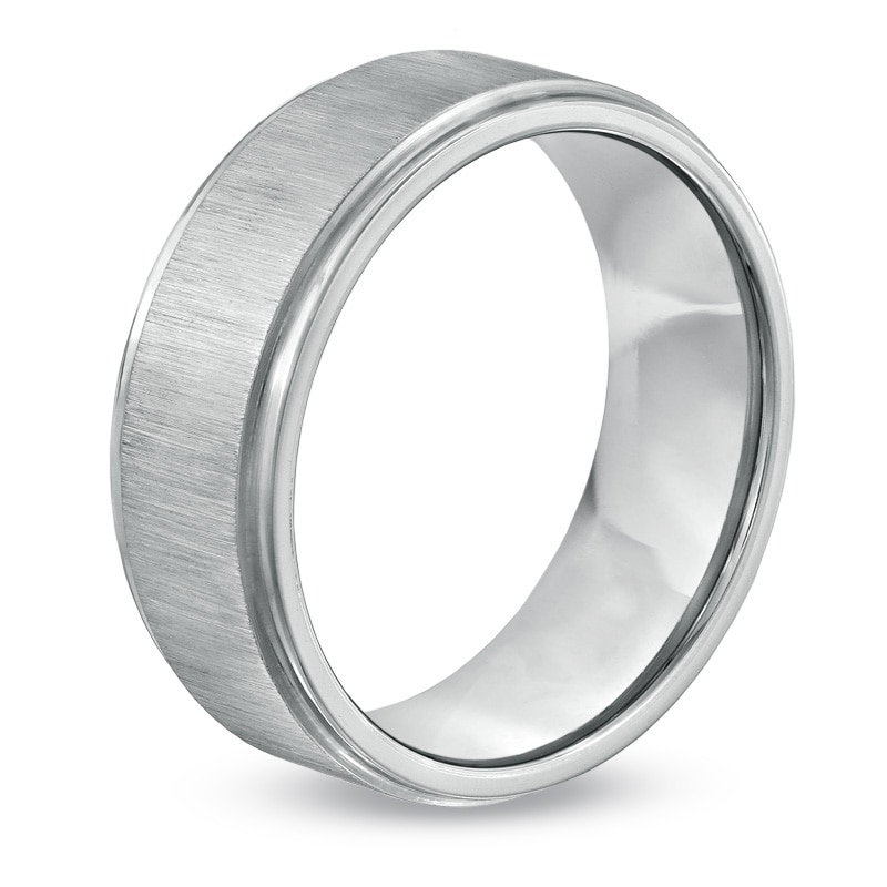 Main Image 2 of 8.0mm Comfort Fit Satin Finish Cobalt Wedding Band - Size 10