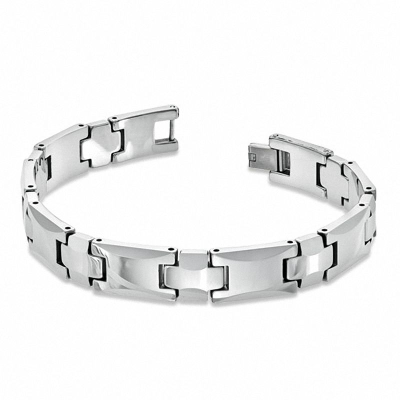 Main Image 2 of Rounded Link Bracelet in Tungsten - 8.5"