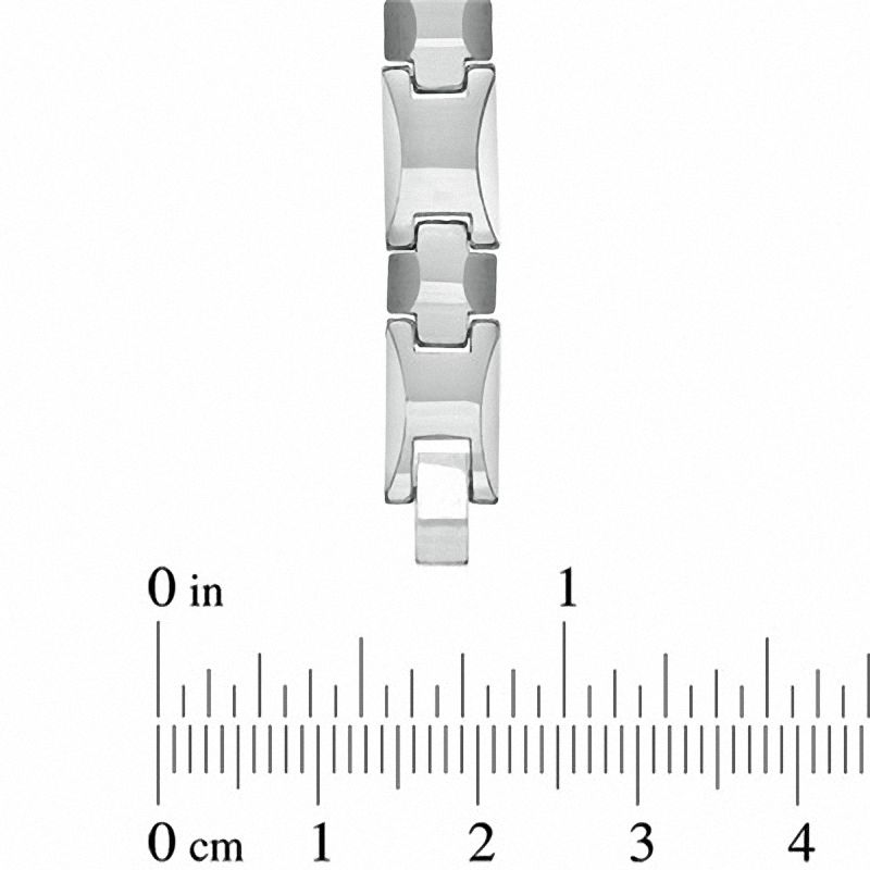 Main Image 3 of Rounded Link Bracelet in Tungsten - 8.5"