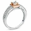 Thumbnail Image 2 of Cherished Promise Collection™ 1/5 CT. T.W. Diamond Promise Ring in Sterling Silver and 10K Rose Gold