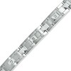 Thumbnail Image 1 of 1/10 CT. T.W. Diamond Link Bracelet in Stainless Steel - 8.5"