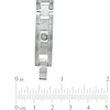 Thumbnail Image 3 of 1/10 CT. T.W. Diamond Link Bracelet in Stainless Steel - 8.5"