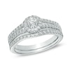 Thumbnail Image 0 of 1/2 CT. T.W. Diamond Frame Bridal Set in 14K White Gold