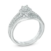 Thumbnail Image 1 of 1/2 CT. T.W. Diamond Frame Bridal Set in 14K White Gold