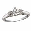 Thumbnail Image 1 of Cherished Promise Collection™ 1/6 CT. T.W. Princess-Cut Quad Diamond Enchanting Promise Ring in 10K White Gold