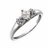 Thumbnail Image 2 of Cherished Promise Collection™ 1/6 CT. T.W. Princess-Cut Quad Diamond Enchanting Promise Ring in 10K White Gold