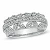 Thumbnail Image 0 of 1/4 CT. T.W. Diamond Vintage-Style Band in 10K White Gold