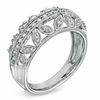 Thumbnail Image 1 of 1/4 CT. T.W. Diamond Vintage-Style Band in 10K White Gold