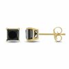 Thumbnail Image 1 of 1 CT. T.W. Princess-Cut Black Diamond Stud Earrings in 10K Gold