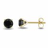 Thumbnail Image 1 of 1 CT. T.W. Black Diamond Stud Earrings in 10K Gold