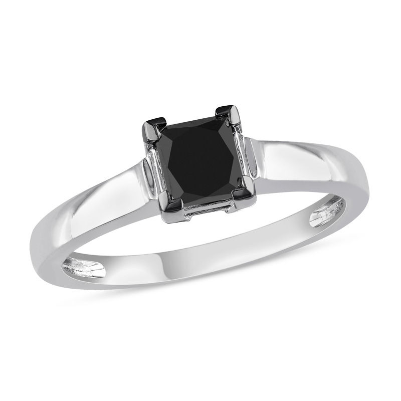 1.01 Cts Treated Fancy Black Diamond AAA Quality Princess Cut – Instagem