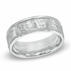 Thumbnail Image 1 of Men's 7.5mm Comfort Fit Hammered Cobalt Wedding Band - Size 10