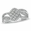 Thumbnail Image 1 of 1/2 CT. T.W. Diamond Split Shank Ring in 10K White Gold