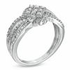 Thumbnail Image 1 of 1/2 CT. T.W. Diamond Split Shank Ring in 10K White Gold