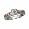 Thumbnail Image 1 of 1/2 CT. T.W. Princess-Cut Quad Diamond Engagement Ring in 14K Two-Tone Gold